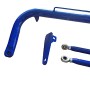 [US Warehouse] Car Stainless Steel Seat Guard Rod, Blue